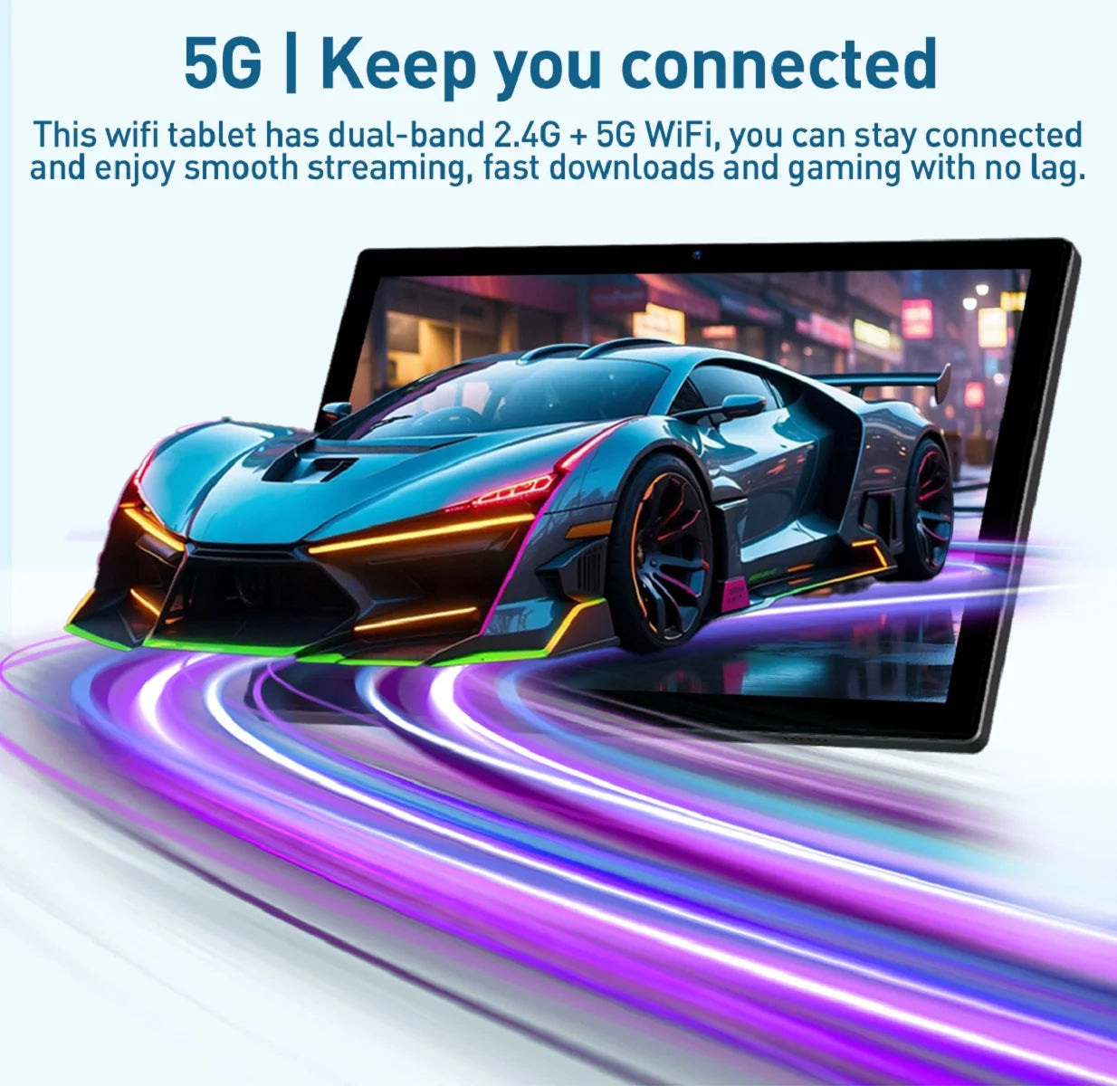 Tablet 10 Inch Android 14 Tablet,8Gb RAM 128GB ROM,5G Wifi,Octa-Core,13Mp+8Mp Dual Camera,Gps,Bluetooth,1Tb Expand,1920X1200 IPS Screen,7000Mah,Face Unclock,Split Screen,Android Tablet with Keyboard