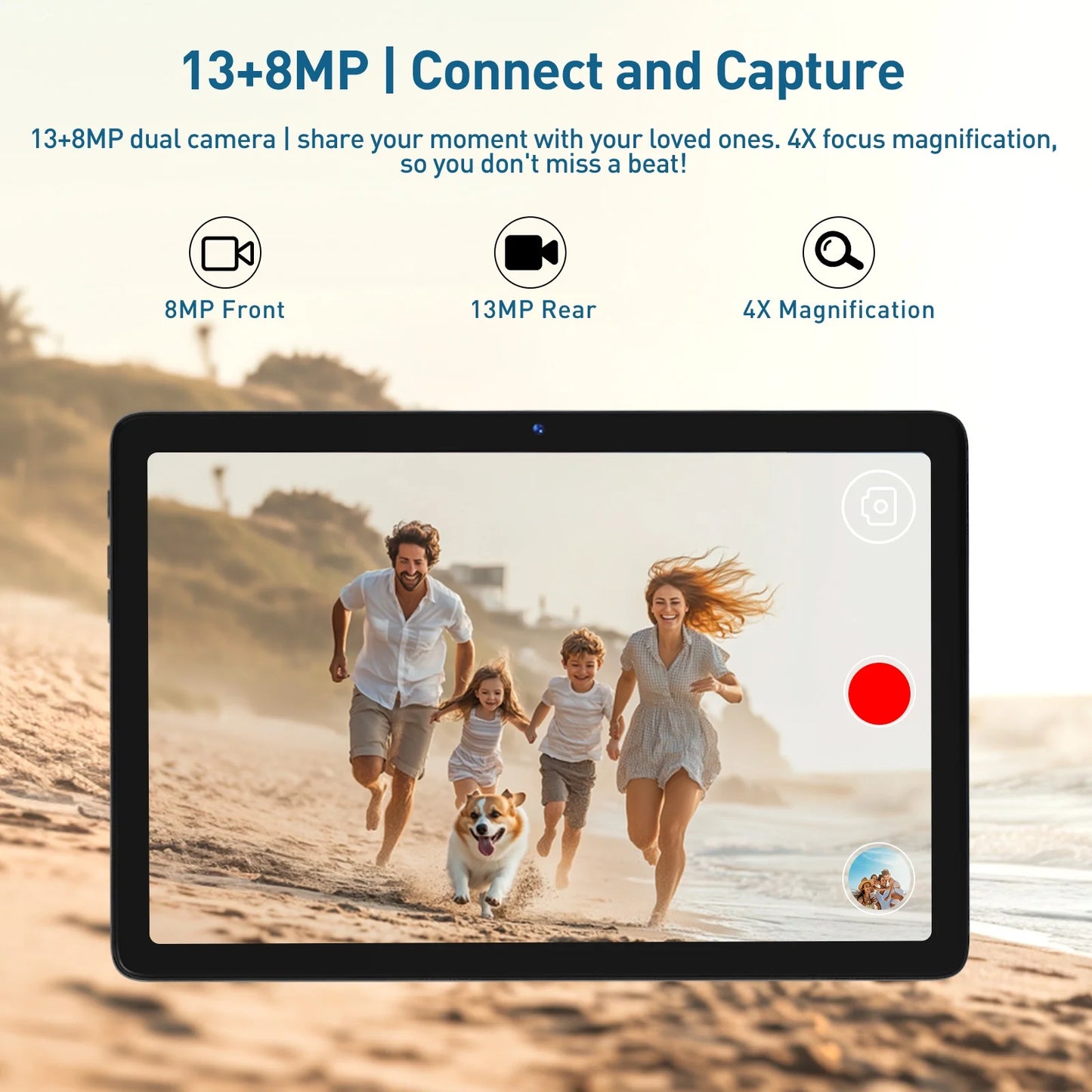 Tablet 10 Inch Android 14 Tablet,8Gb RAM 128GB ROM,5G Wifi,Octa-Core,13Mp+8Mp Dual Camera,Gps,Bluetooth,1Tb Expand,1920X1200 IPS Screen,7000Mah,Face Unclock,Split Screen,Android Tablet with Keyboard