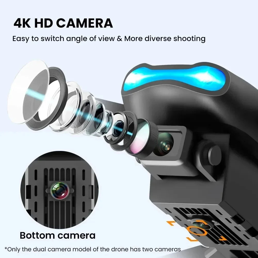 Dual Camera WIFI fpv Aircraft Quadcopte Obstacle Avoidance Aerial Photography Drone E99Pro Drone HD Professional 4k drone