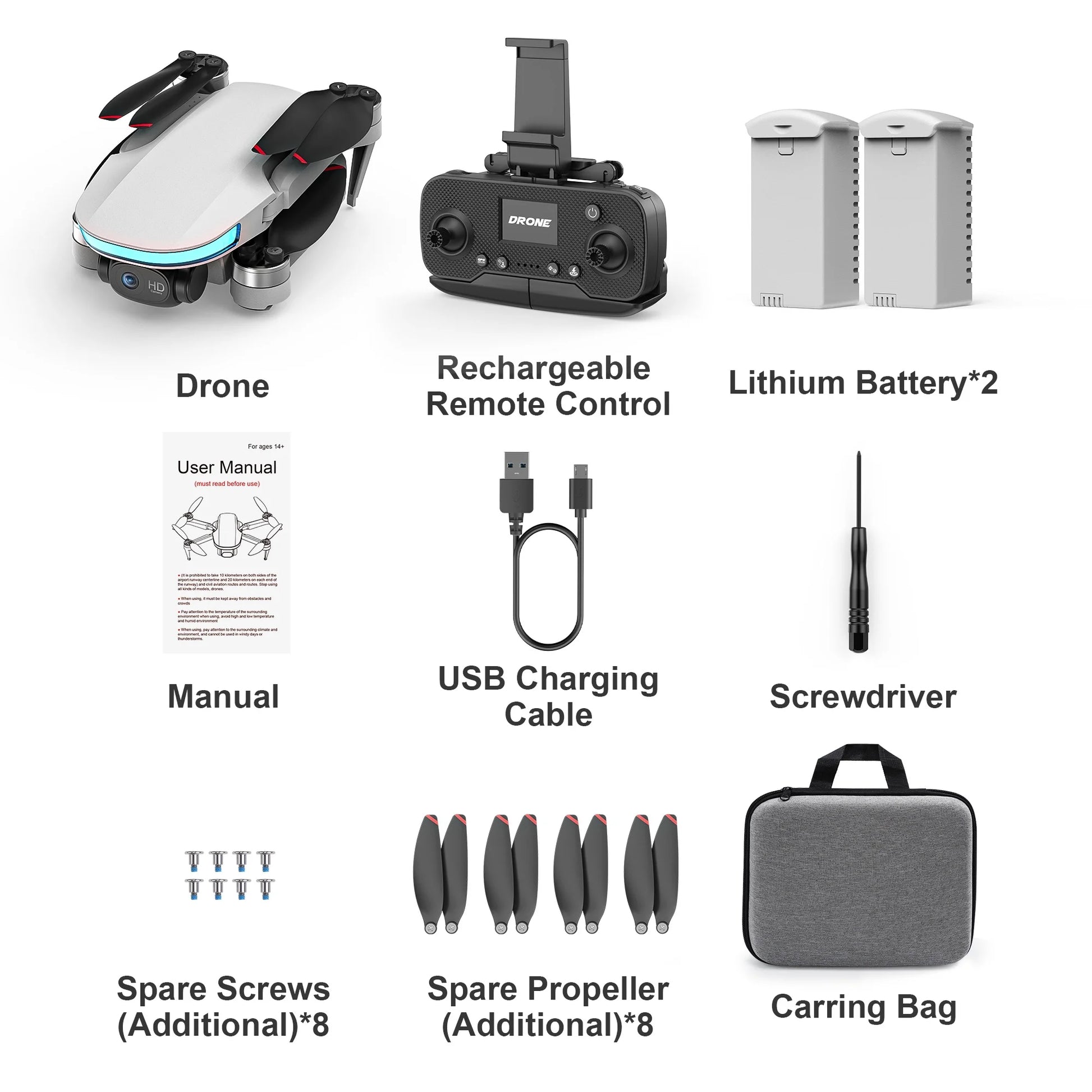 B6 GPS Drone with Camera for Adults 4K, RC Mini Drone under 249G with Smart Return, Brushless Motor, 5G Transmission and 2 Batteries for 44-Min Flight Time, Gray