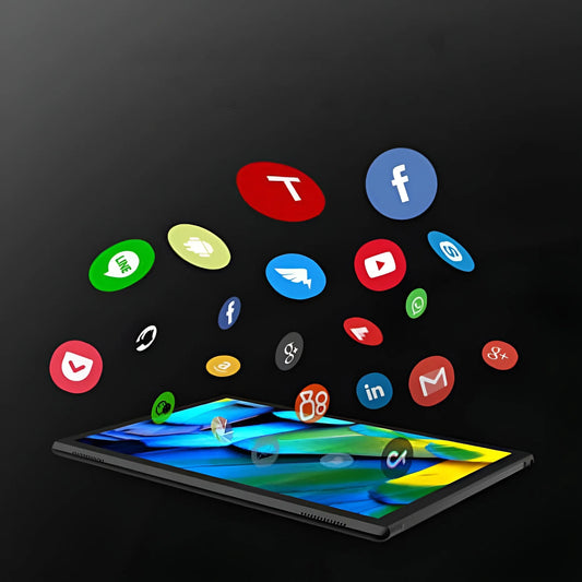 10 Inch Tablet, Google Android 14 Tablet, Quad-Core Processor Tableta Computer with 32GB ROM 6GB RAM 8MP Camera Wifi BT 10.1 in HD Display, 6000Mah Long Battery Life Tablet, Silver