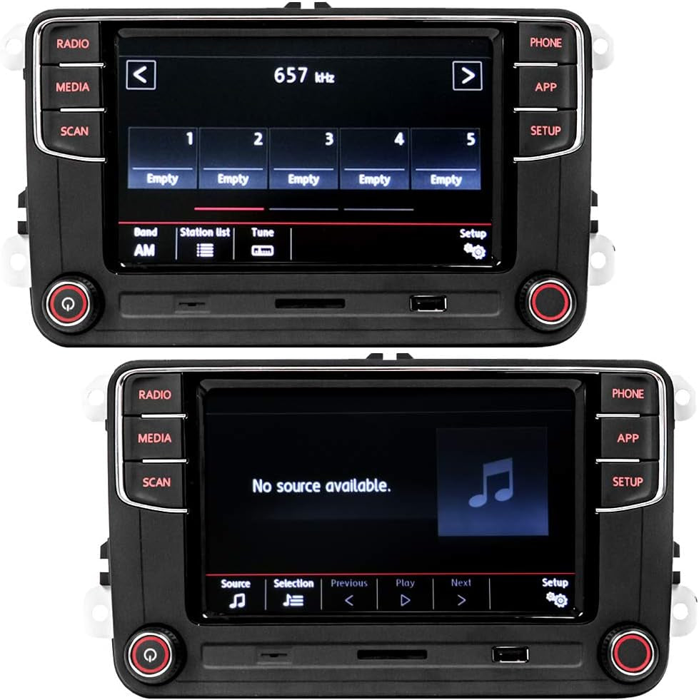 6.5" Car Stereo RCD360 PROII RCD330 Carplay Android Auto Bluetooth USB SD RVC FM for VW Golf MK5 MK6 Passat Caddy Jetta Polo CC EOS (Backup Camera Actived)