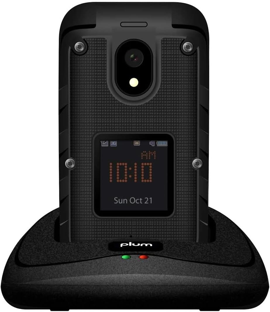 RAM plus 4G Volte Unlocked Rugged Flip Phone AT&T T-Mobile – Black