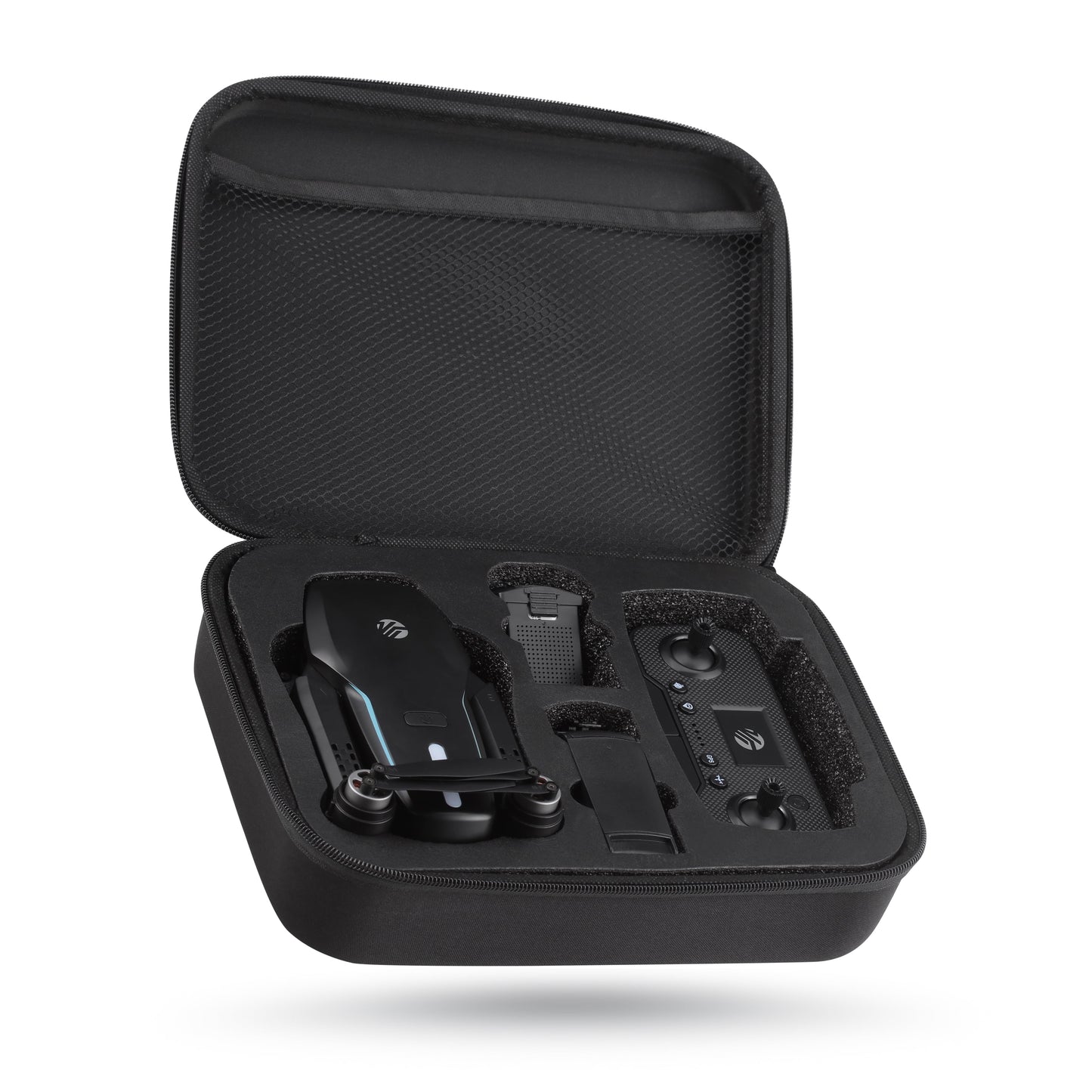 Sky Flow 4K Aerial Camera Drone Image Stabilization & Carrying Case, Black
