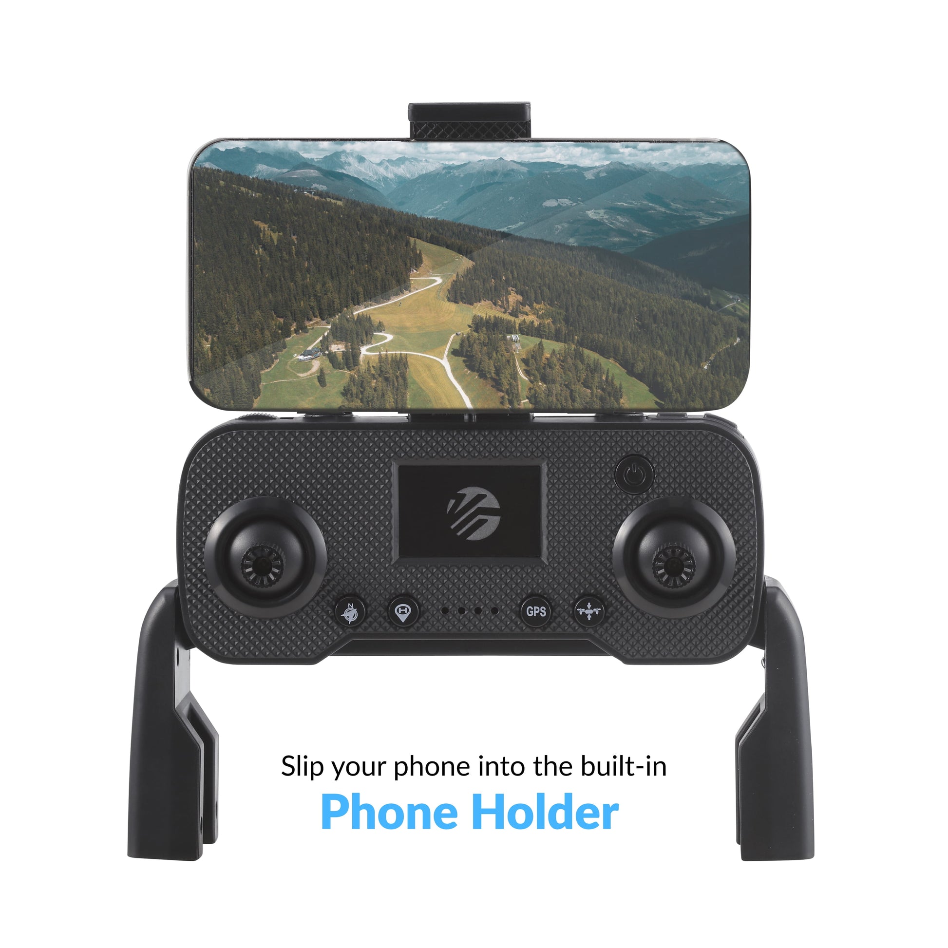 Sky Flow 4K Aerial Camera Drone Image Stabilization & Carrying Case, Black