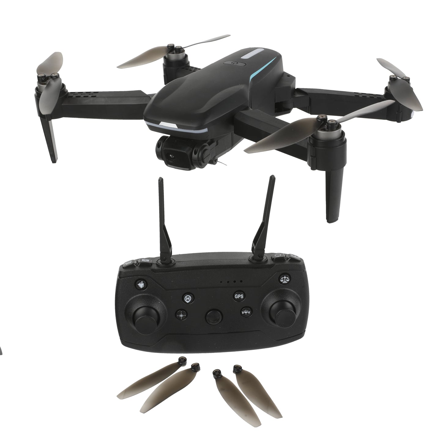 Sky Flow 4K Aerial Camera Drone Image Stabilization & Carrying Case, Black