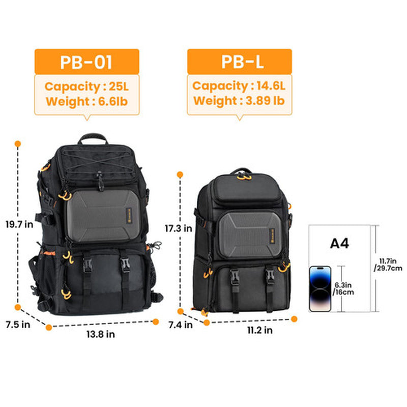 Pro Camera Backpack Large Camera Bag with Laptop Compartment Tripod Holder Wa...