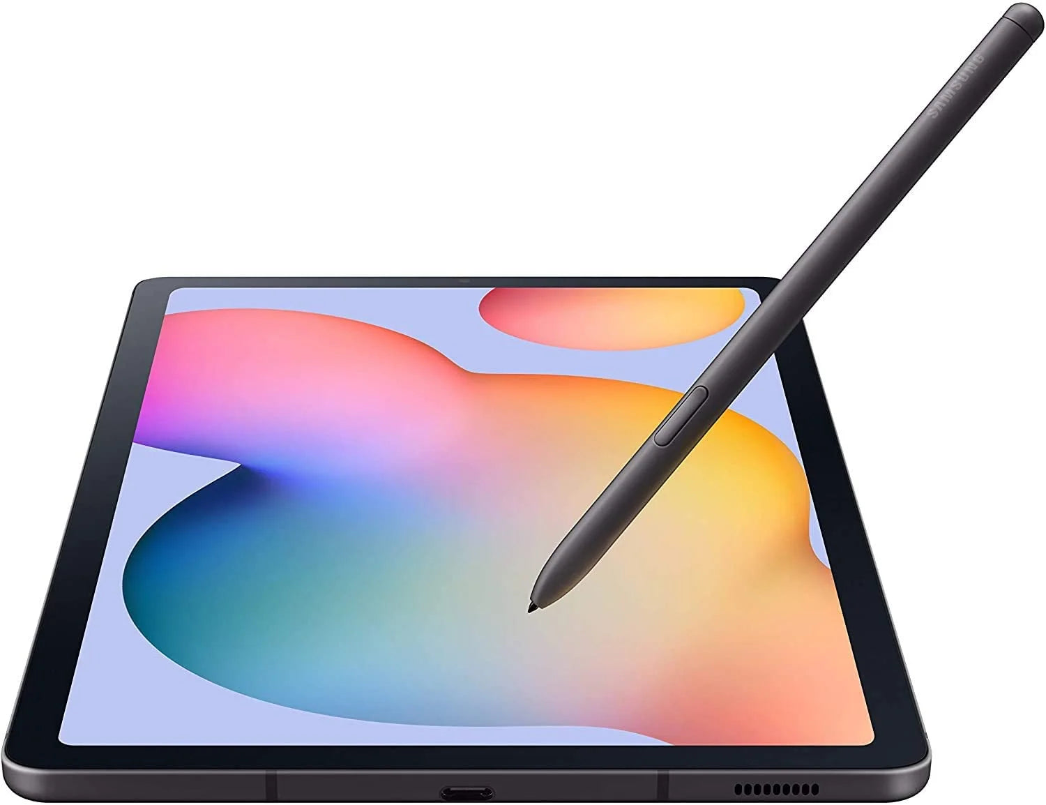 Galaxy Tab S6 Lite 10.4-Inch Touchscreen Wifi Tablet, 4GB RAM, 64GB SSD, with S Pen, Cover &  64GB Memory Card with Adapter