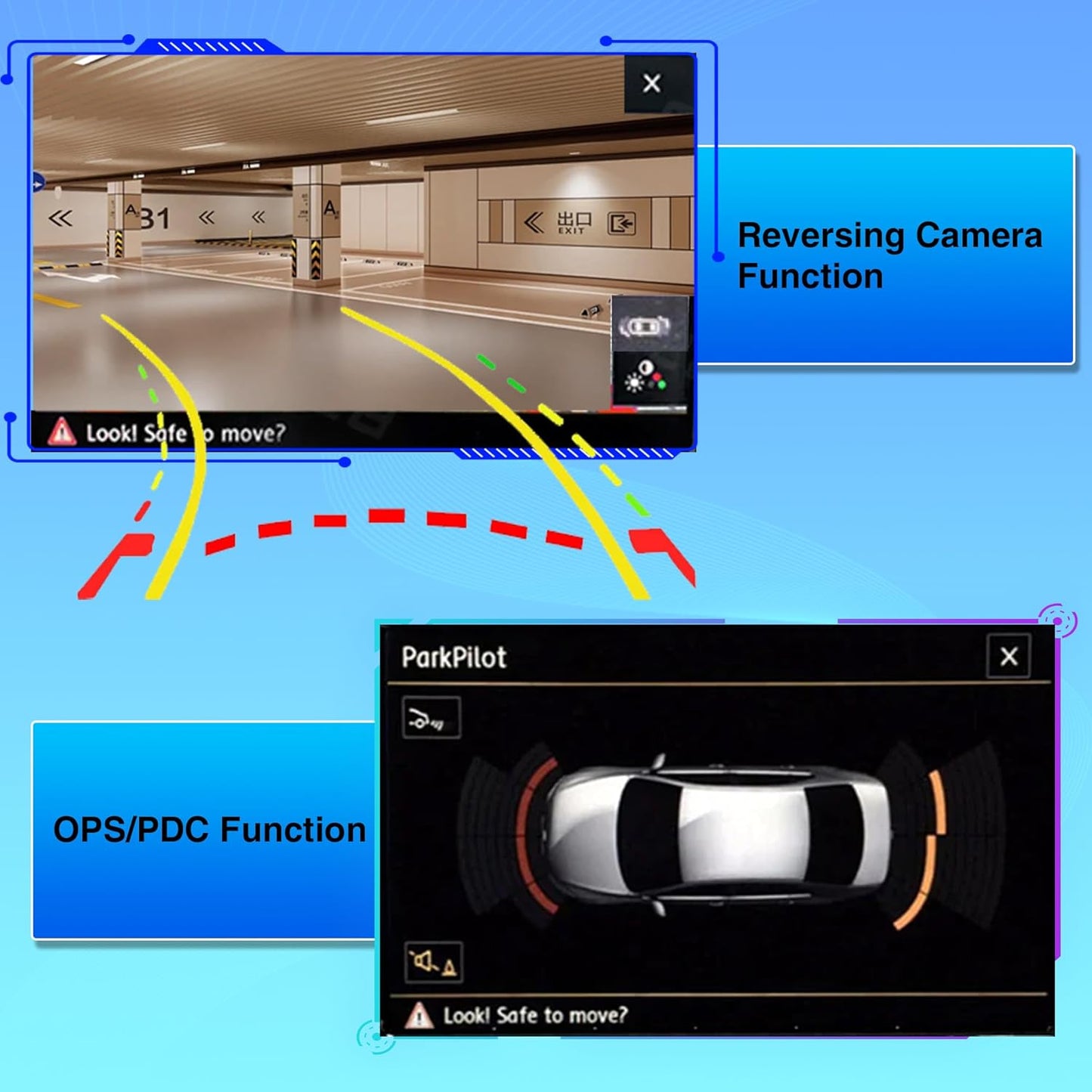 6.5" Car Stereo RCD360 PROII RCD330 Carplay Android Auto Bluetooth USB SD RVC FM for VW Golf MK5 MK6 Passat Caddy Jetta Polo CC EOS (Backup Camera Actived)
