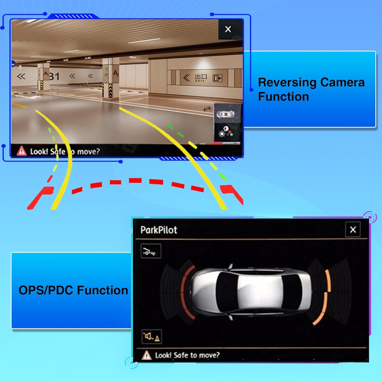 6.5" Car Stereo RCD360 PROII RCD330 Carplay Android Auto Bluetooth USB SD RVC FM for VW Golf MK5 MK6 Passat Caddy Jetta Polo CC EOS (Backup Camera Actived)
