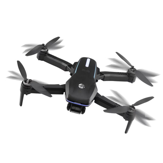 Sky Flow 4K Aerial Camera Drone Image Stabilization & Carrying Case, Black